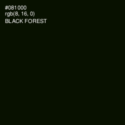 #081000 - Black Forest Color Image